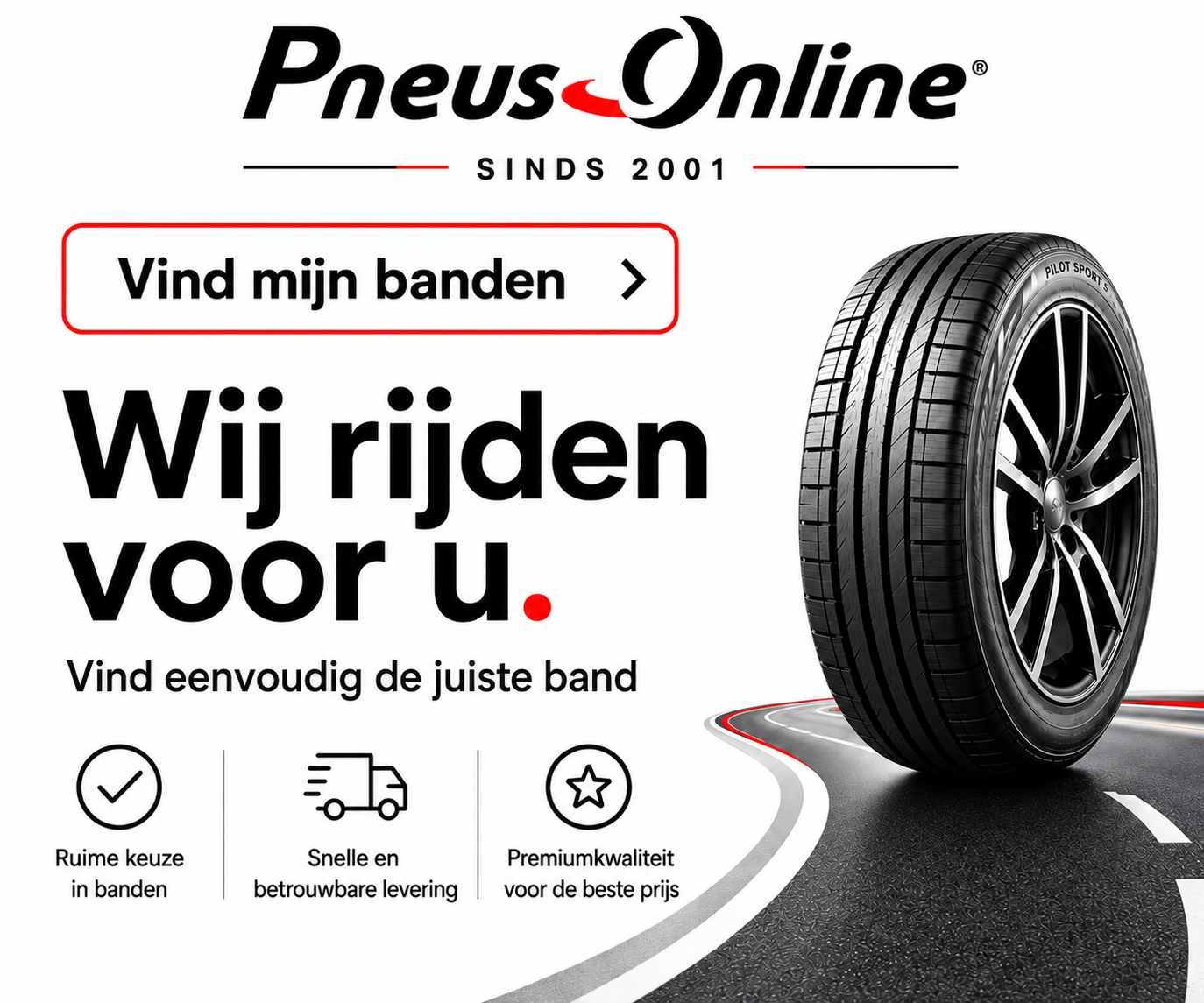 Vind autobanden online op Pneus Online Frankrijk