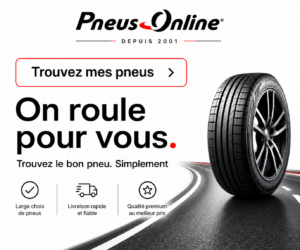 Trouver des pneus auto en ligne sur Pneus Online France